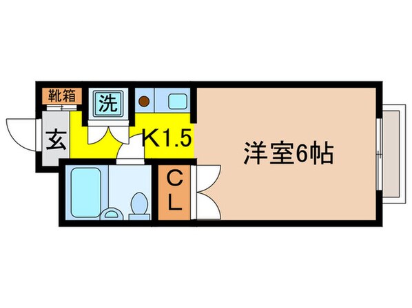 岡本マンションの物件間取画像